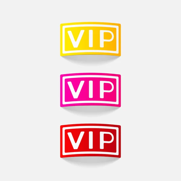 現実的な vip デザイン — ストックベクタ