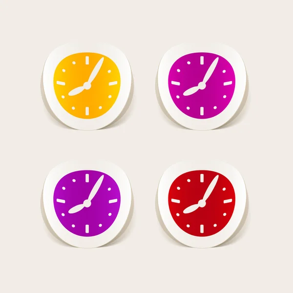 Realistic design elements of clocks — Stock Vector