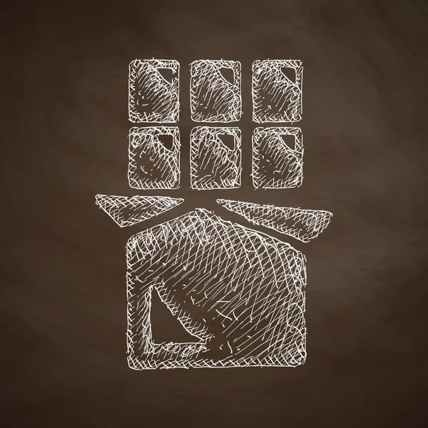 手工绘制的巧克力图标 — 图库矢量图片