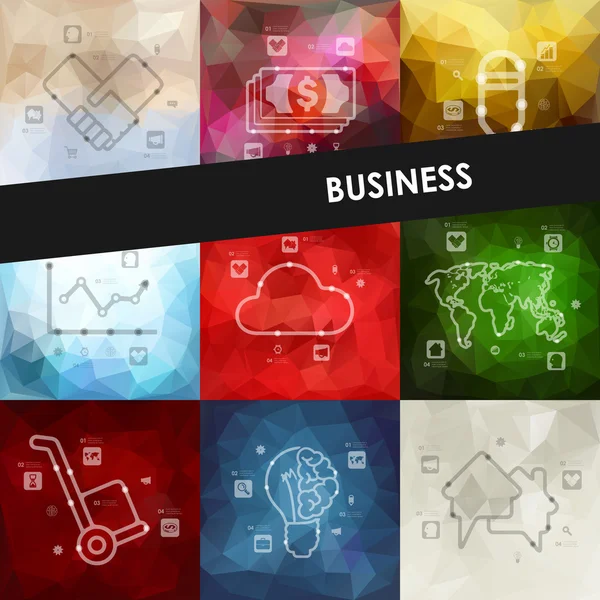 Инфографика бизнес-графики — стоковый вектор