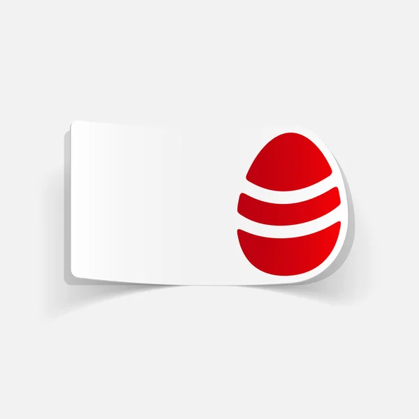 Elemento di design realistico di uovo di Pasqua — Vettoriale Stock