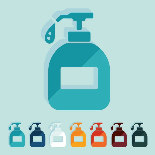 Flat design: liquid soap — Stock Vector