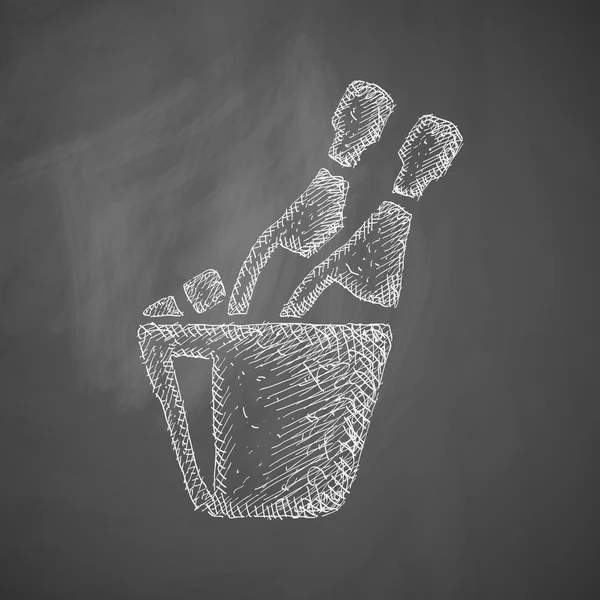 Icono de champán clipart — Vector de stock