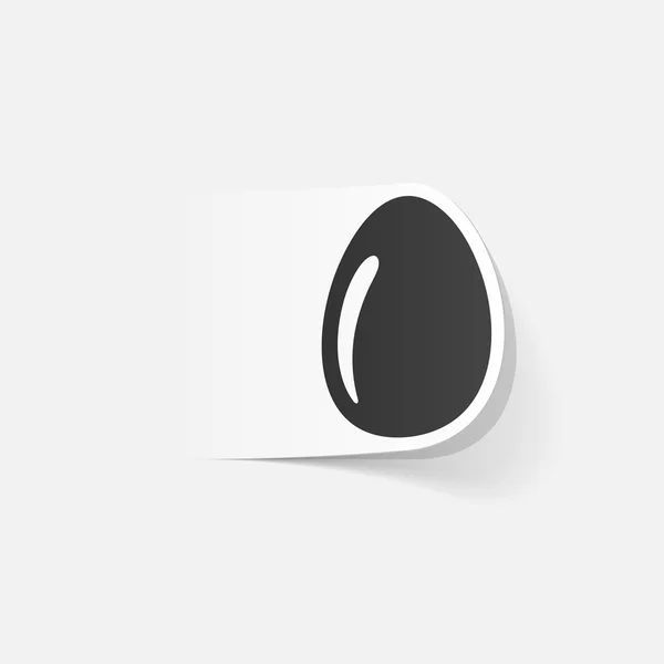 Elemento de diseño realista de huevo de Pascua — Vector de stock