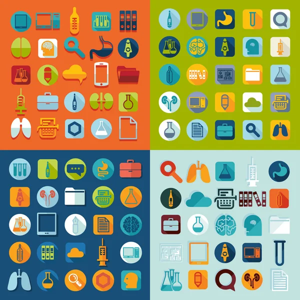 Conjunto de iconos de medicina — Vector de stock