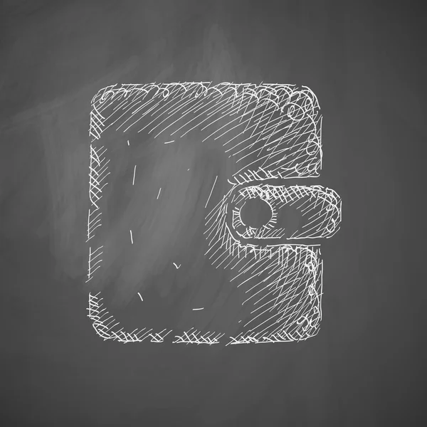 Ikona ruky nakreslené kabelka — Stockový vektor