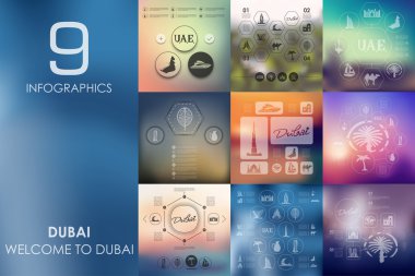 Dubai Infographic arka plan