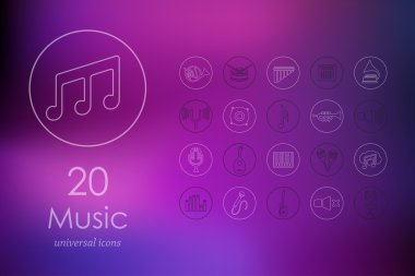 müzik simgeleri dizisi