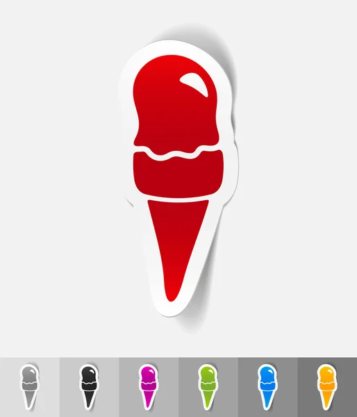 Design element of ice cream — Stock Vector