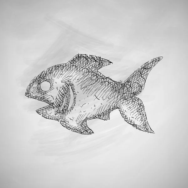 Ícone de peixe abstrato —  Vetores de Stock