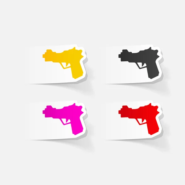 Realistic design element: guns — Stock Vector