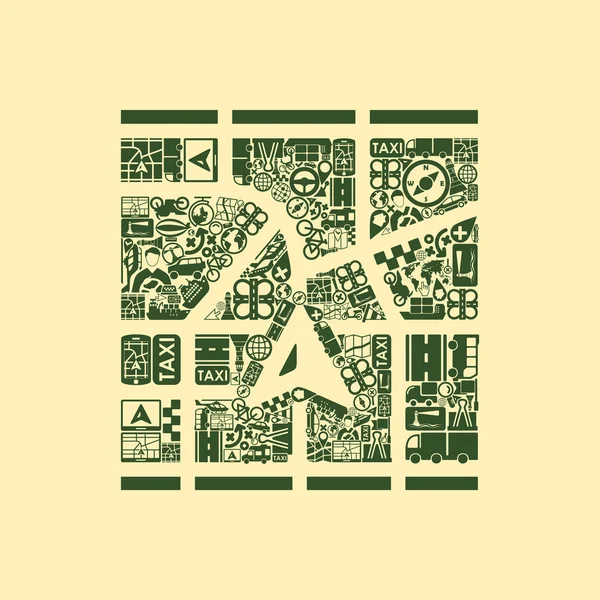 Иконка абстрактного навигатора — стоковый вектор