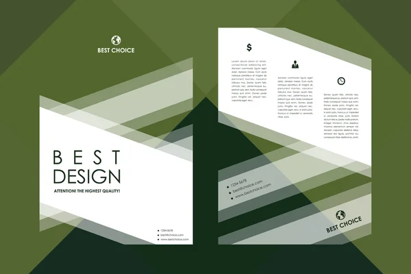 Modelos de design de pôster em estilo abstrato —  Vetores de Stock