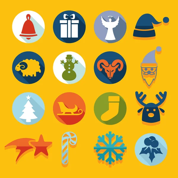 Set of Christmas icons — Stock Vector