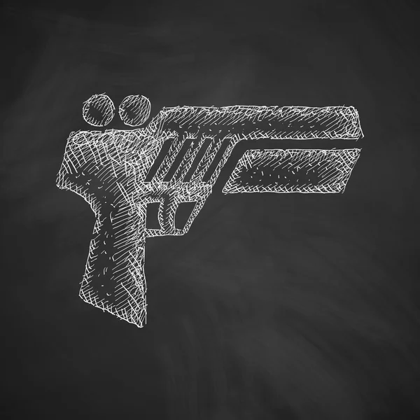 Abstrakt pistol spel ikonen — Stock vektor