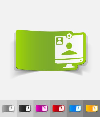 gerçekçi tasarım görüntülü arama öğeleri