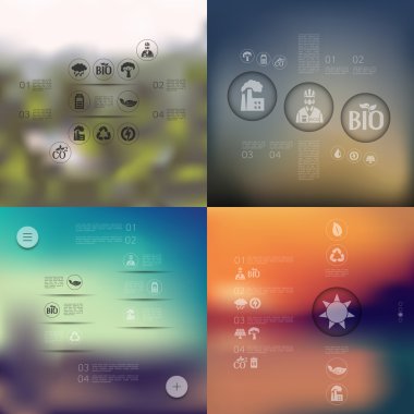 Ekoloji Infographic arka plan