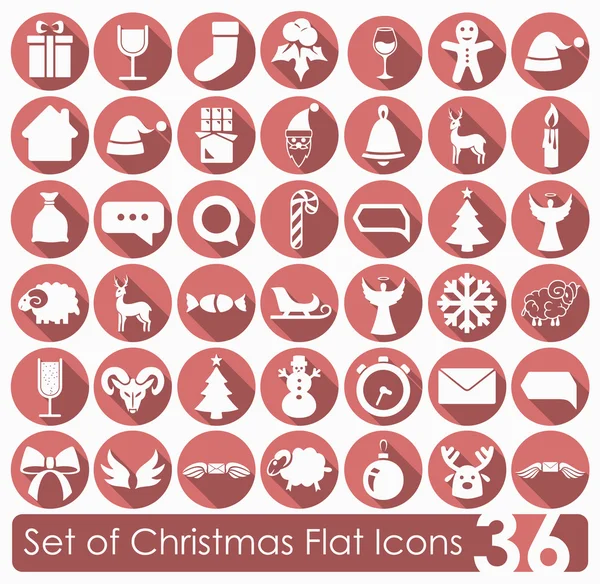 Set of Christmas icons — Stock Vector