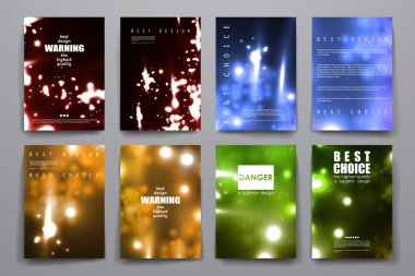 Banner şablon neon molekül tarzı