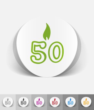 gerçekçi tasarım öğeleri mum