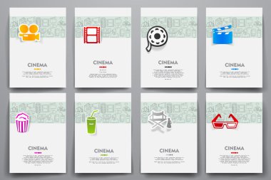 sinema karalamalar ile grubu şablonları