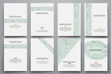 Barcelona karalamalar ile grubu şablonları