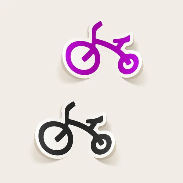 Éléments de conception de vélo pour enfants — Image vectorielle