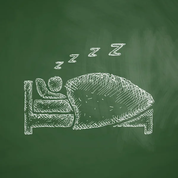 Çizilmiş uyku simgesi — Stok Vektör