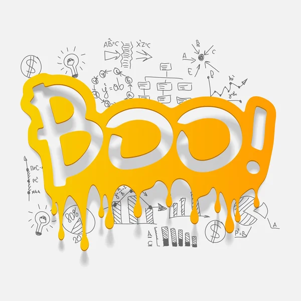 Dessiner des formules d'affaires avec boo — Image vectorielle