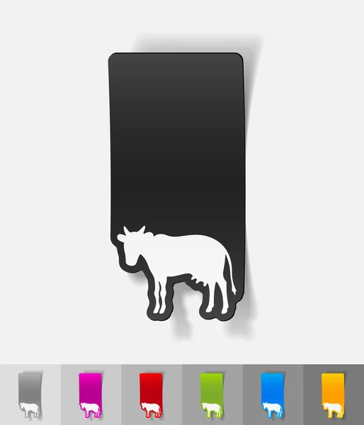 牛现实设计元素 — 图库矢量图片