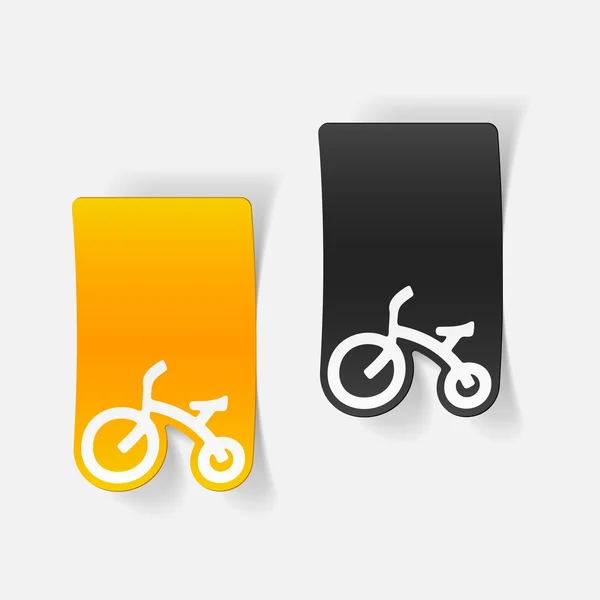 Elementos de diseño de bicicleta para niños — Vector de stock