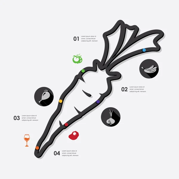 Restaurant infographic concept — Stock Vector