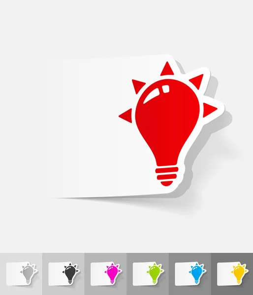 灯泡现实设计元素 — 图库矢量图片