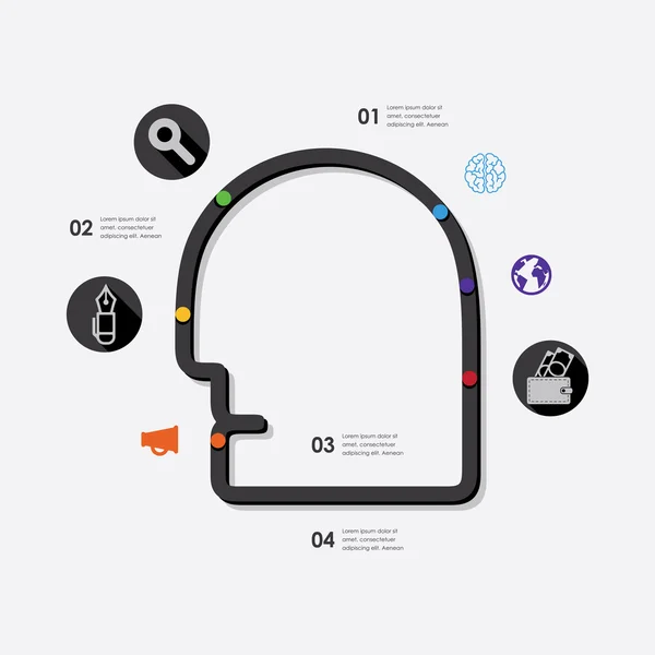 Concepto de infografía empresarial — Vector de stock