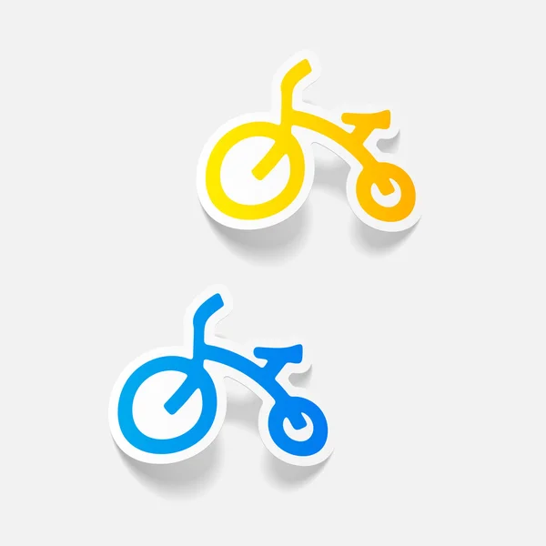 Elementos de diseño de bicicleta para niños — Vector de stock