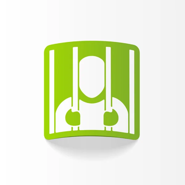 Realistische gevangene ontwerp — Stockvector