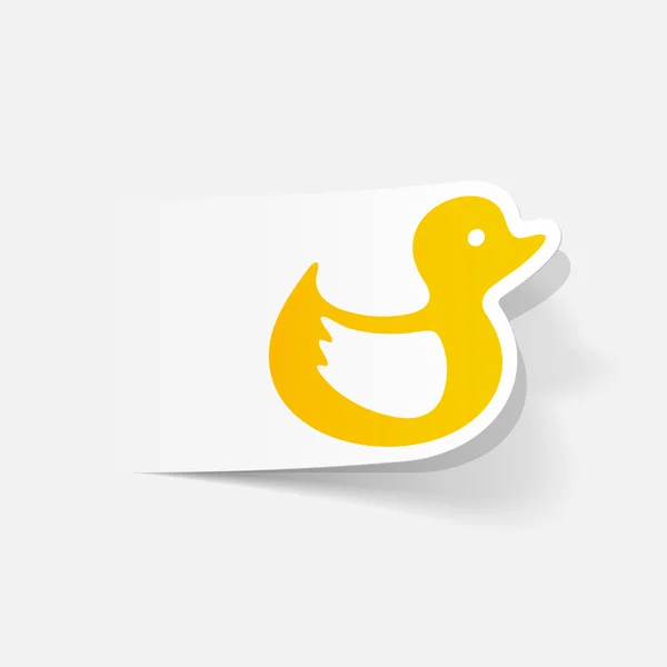 Ente realistisches Design — Stockvektor