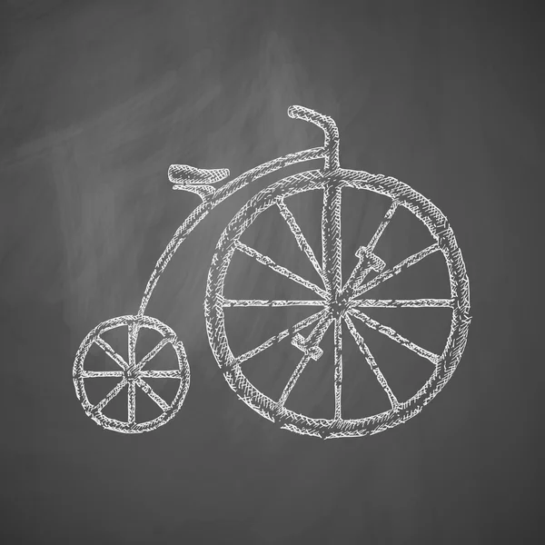 Icono de bicicleta dibujado — Vector de stock