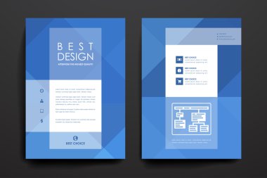 Poster tasarım şablonları soyut tarzda