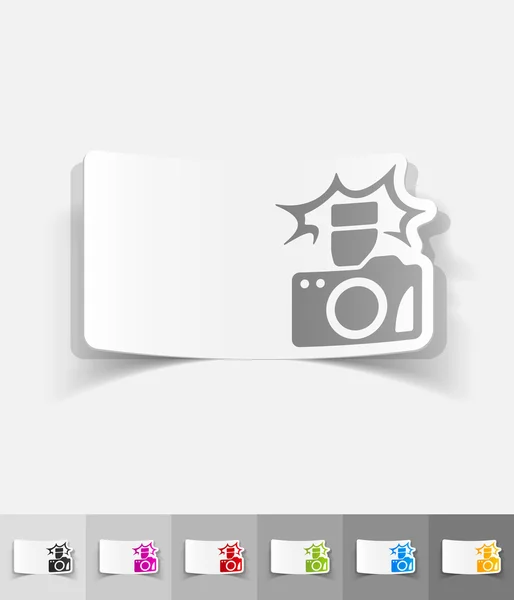 カメラ現実的なデザイン要素 — ストックベクタ