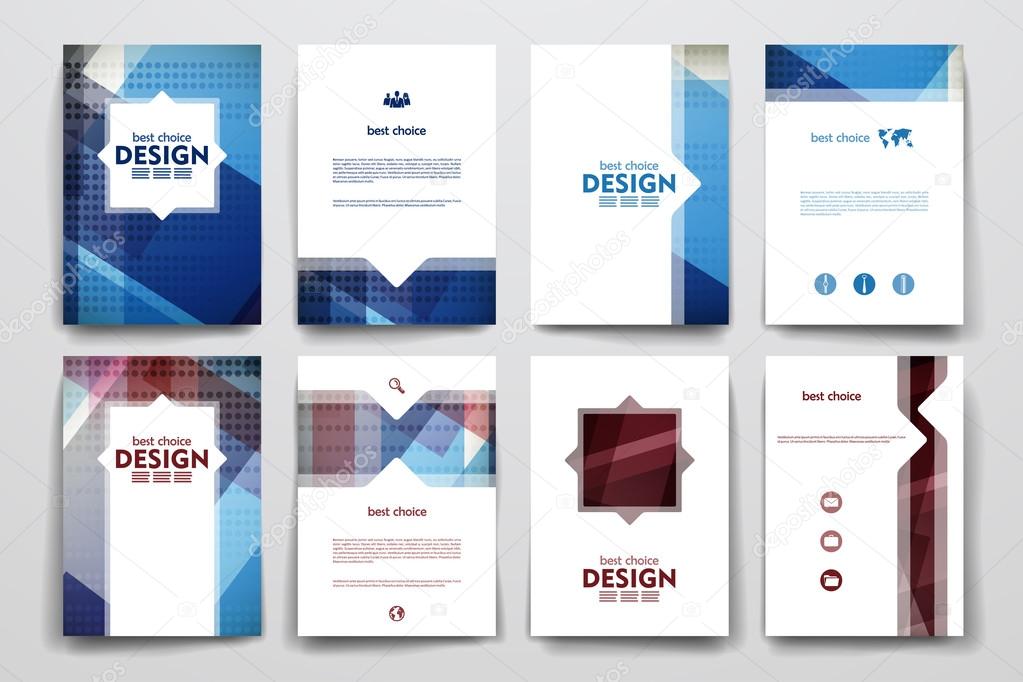 poster design templates in abstract style