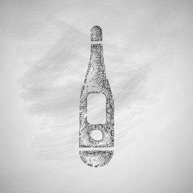 El çekilmiş termometre simgesi