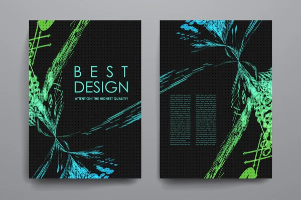 抽象的なスタイルのポスター デザイン テンプレート — ストックベクタ