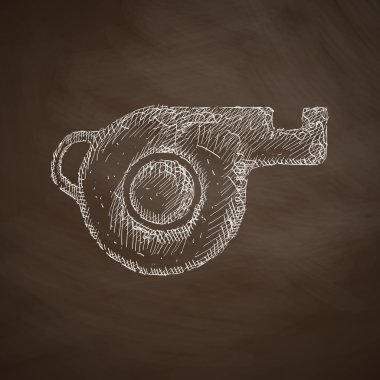 El çekilmiş düdük simgesi