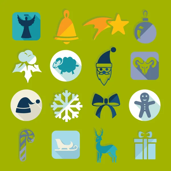 Conjunto de iconos de Navidad — Archivo Imágenes Vectoriales