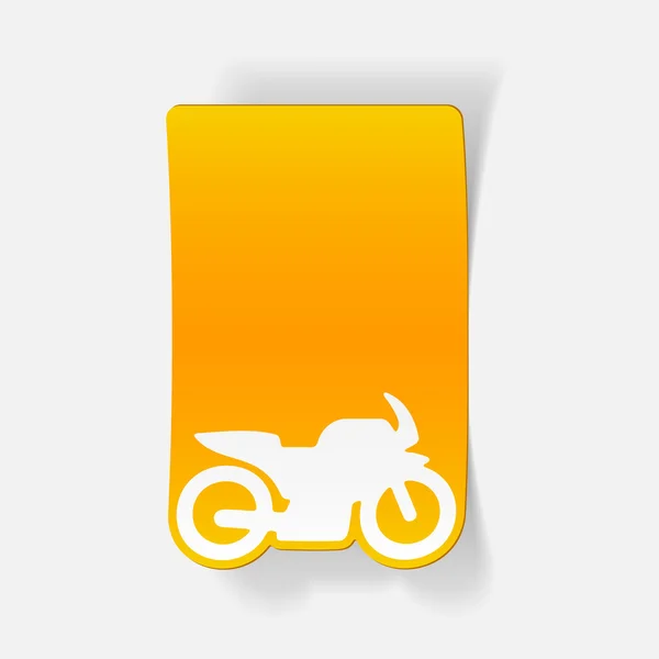 Realistisches Motorraddesign — Stockvektor