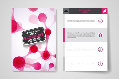 Dna molekülü stil broşürde set