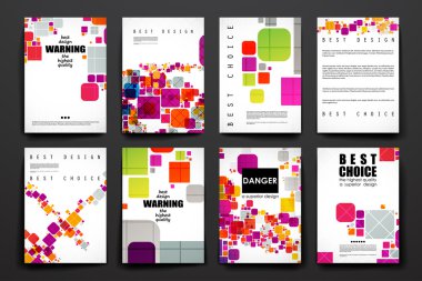 Broşürde soyut Stil kümesi