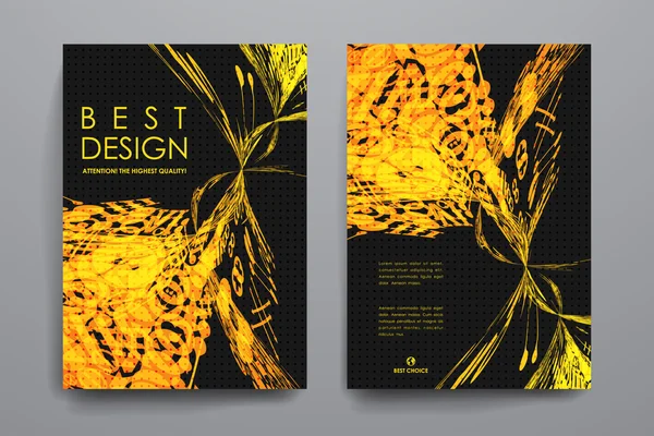 Sada brožury v abstraktní styl — Stockový vektor