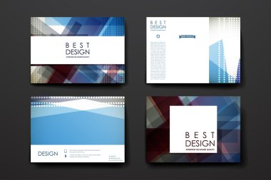 Soyut tarzda başlık sayfası şablonları